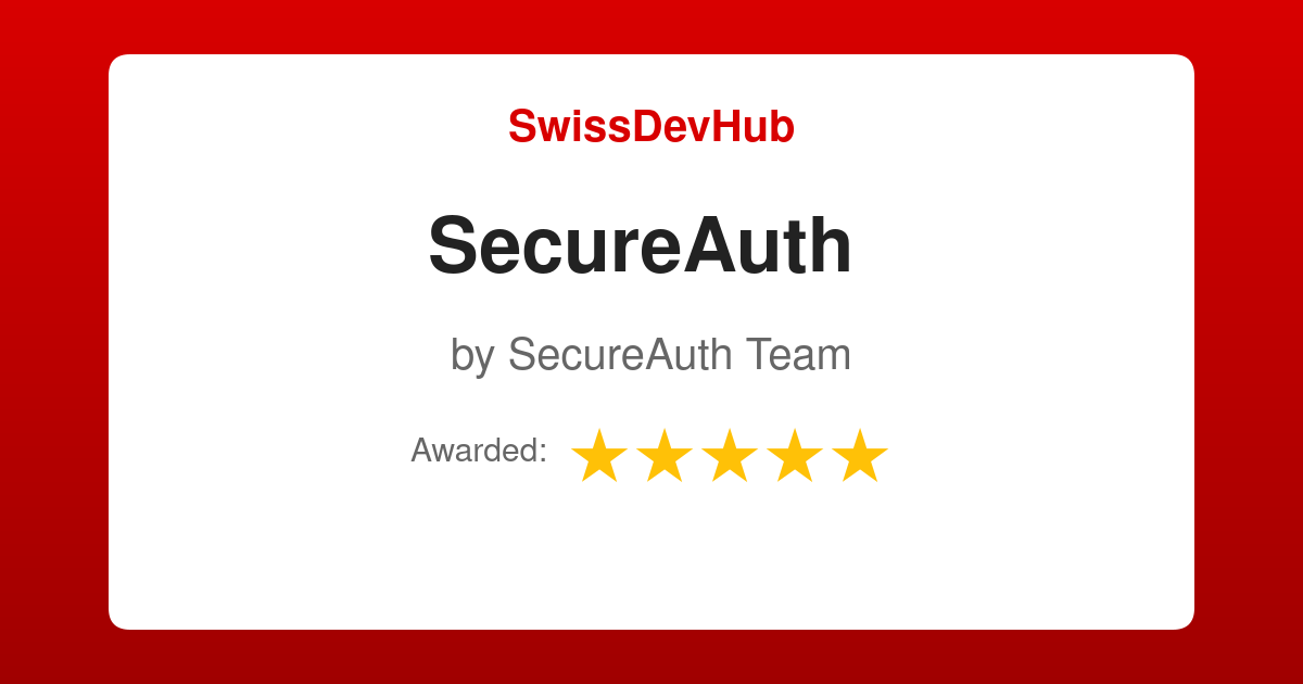 SecureAuth - SwissDevHub